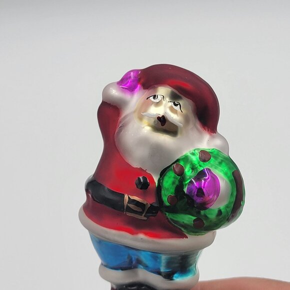 Hand-Blown glass Santa Claus Wine Bottle Stopper With Gift Box - Picture 5 of 7
